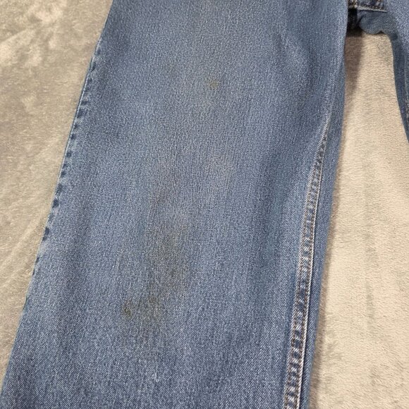 Levis 550 Jeans Mens 40X34 Blue Relaxed Fit 100% Cotton Denim Distressed - Picture 6 of 16